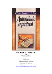 (2) Watchman Nee - Autoridade Espiritual.doc