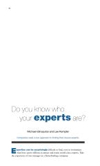 Do you know who your experts are.pdf